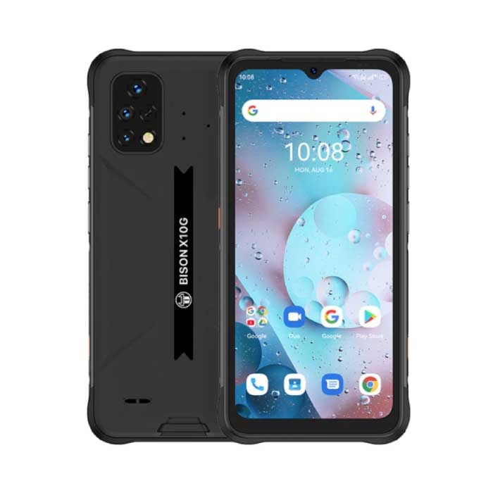 Bison X10G Smartphone Extérieur IP69K Étanche - 4 Go RAM - 32 Go Stockage - AI Triple Caméra - Batterie 6150mAh - Etat Neuf - Garantie 3 Ans - Noir