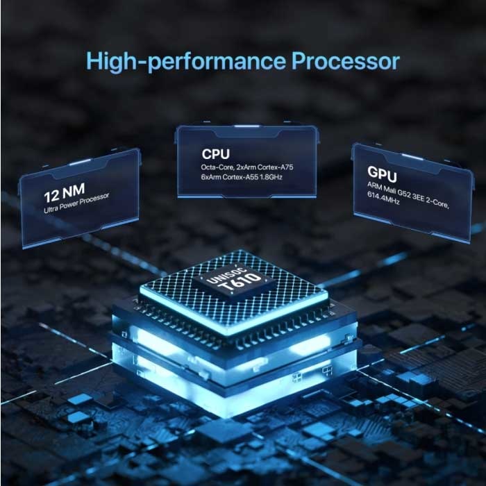 UMIDIGI Smartphone C1 Max - 6 Go de RAM - 128 Go de stockage - Appareil photo 50 MP - Batterie 5150mAh - État neuf - Garantie 3 ans - Noir