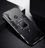 Keysion Coque Oppo Realme 5 Pro - Coque Magnétique Antichoc + Béquille Noir