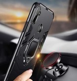 Keysion Coque Oppo Reno - Housse Etui Magnétique Antichoc + Béquille Noir