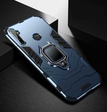 Keysion Coque Oppo Realme 5 Pro - Etui Magnétique Antichoc + Béquille Bleu