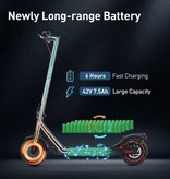 iScooter I9 Pro Vouwbare Elektrische Scooter - Off-Road Smart E Step met App - 350W - 25 km/u - 8.5 inch Wielen - Zwart