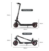 iScooter I9 Pro Foldable Electric Scooter - Off-Road Smart E Step with App - 350W - 25 km/h - 8.5 inch Wheels - Black