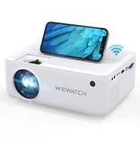 WeWatch Projektor LED V10 - Mini Beamer Domowy odtwarzacz multimedialny Biały