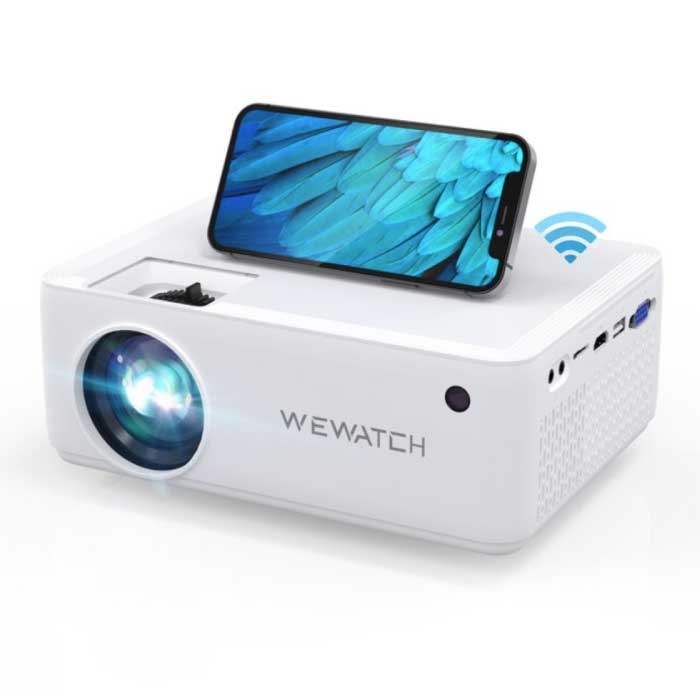 WeWatch V10 LED Projector - Mini Beamer Home Media Speler Wit