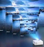 WeWatch Projecteur LED V10 - Mini Beamer Home Media Player Blanc