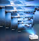 WeWatch V10 LED Projector - Mini Beamer Home Media Speler Wit