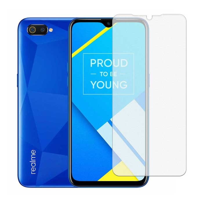 Oppo Realme C2 Screen Protector - Tempered Glass Film Gehard Glas