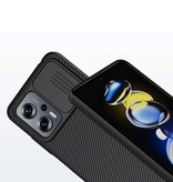 Nillkin Coque Xiaomi Poco X4 GT (5G) CamShield avec Glissière d'Appareil Photo - Housse Antichoc Bleu