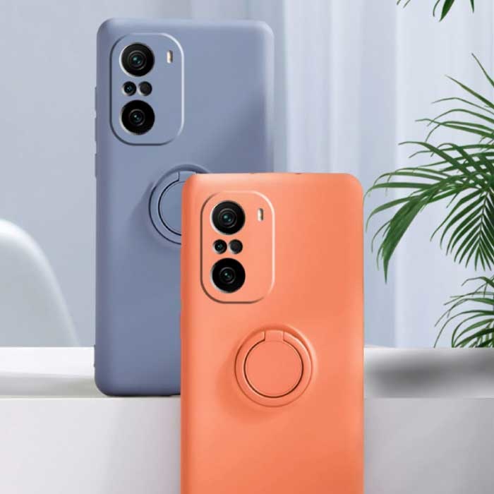 Balsam Coque Xiaomi Redmi Note 11 avec Anneau Béquille et Aimant - Coque Antichoc Violet