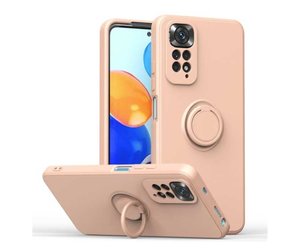 Custodia Armor Con Anello E Cavalletto Per Xiaomi Mi Mix 4 - Paraurti Rosso Con Supporto Magnetico Per Auto E Anello 360° - 5