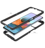 Stuff Certified® Custodia protettiva per Xiaomi Redmi Note 9 (5G) con cornice - Custodia antiurto blu chiaro