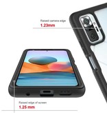Stuff Certified® Xiaomi Poco X3 Bumper Case with Frame - Anti-Shock Case Cover Jasnoniebieski