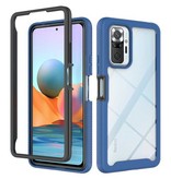Stuff Certified® Xiaomi Poco F3 Bumper Case with Frame - Anti-Shock Case Cover Blue