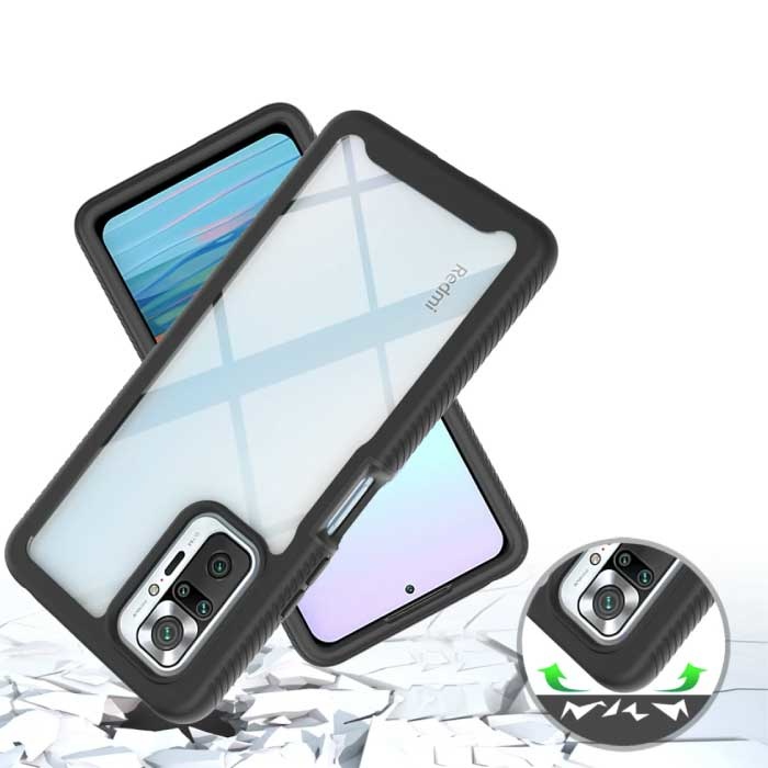 Stuff Certified® Etui zderzaka Xiaomi Poco X3 NFC z ramką - pokrowiec przeciwwstrząsowy niebieski