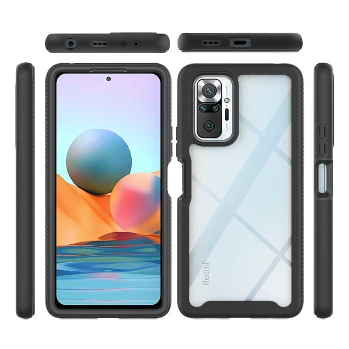 Stuff Certified® Etui zderzaka Xiaomi Poco X3 NFC z ramką - pokrowiec przeciwwstrząsowy niebieski