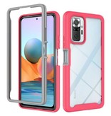 Stuff Certified® Etui zderzaka z ramką do Xiaomi Redmi 9T - etui przeciwwstrząsowe w kolorze różowym