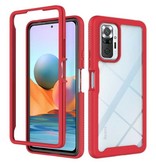 Stuff Certified® Xiaomi Redmi Note 11 Bumper Case mit Rahmen - Anti-Shock Case Cover Rot