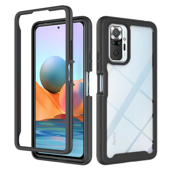 Funda protectora con marco para Xiaomi Redmi 9T - Funda antichoque negra