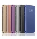 Eurynome Oppo A72 (5G) Smart Mirror Flip Case Cover Case Pink
