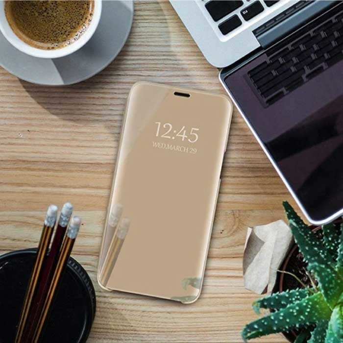 Oppo Reno 2 Smart Mirror Flip Case Cover Cover Oro