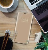 Eurynome Oppo Reno 4Z Smart Mirror Flip Case Cover Cover Oro