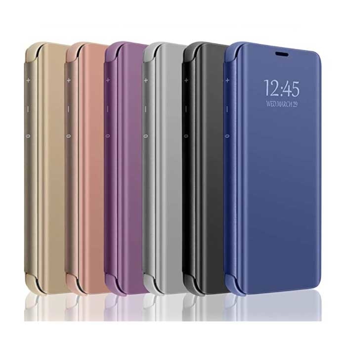 Eurynome Oppo Realme 5 Pro Smart Spiegel Flip Case Cover Hoesje Blauw