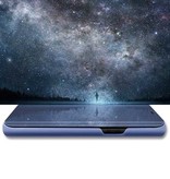 Eurynome Oppo A72 (5G) Smart Spiegel Flip Case Cover Hoesje Blauw