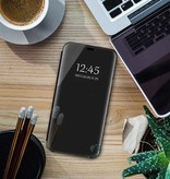 Eurynome Oppo A5 2020 Smart Mirror Flip Case Funda negra