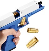 SANMERSEN Blaster with Shell Ejection - Glock Model Toy Pistol Gun Blue