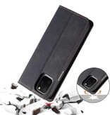 Forwenw iPhone 14 Flip Case Wallet - Etui portefeuille en cuir Noir