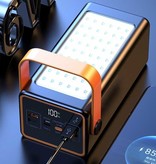 Stuff Certified® Banque d'alimentation 100 000 mAh avec 4 ports - Lampe de poche intégrée 66 W - Chargeur de batterie d'urgence externe Blanc