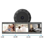 Inzon Mini telecamera di sicurezza WD11 - Videocamera HD Rilevazione del movimento Visione notturna Nera