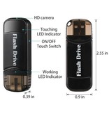 ENPUS Caméscope à clé USB - Caméra de sécurité DVR avec microphone 1080p