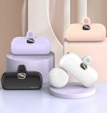 Kuulaa 5000mAh Mini Powerbank voor USB-C - QC / PD Externe Noodaccu Batterij Oplader Wit