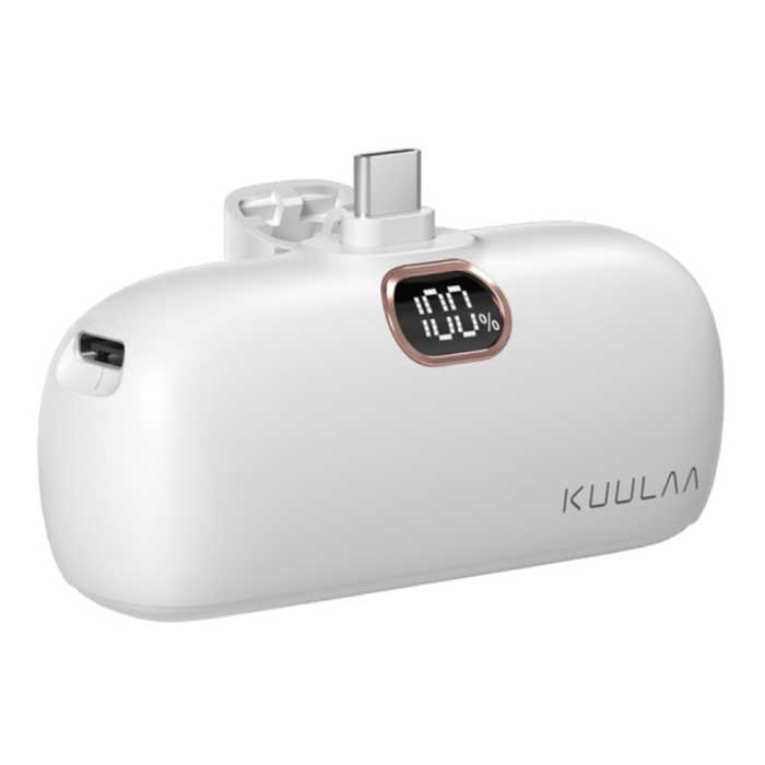 KUULAA-Banco de energía de carga rápida, cargador de batería externo USB de  20000 mAh, QC