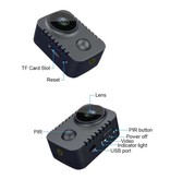 Pegatah MD29 Mini Security Camera - HD Camcorder Motion Detection Night Vision Black