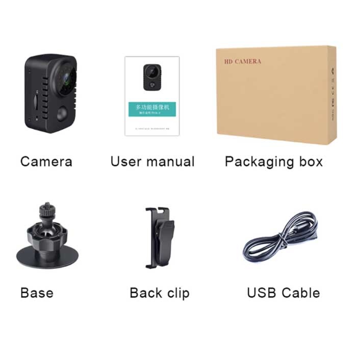 MD29 Mini cámara de seguridad - Videocámara Full HD Detección de