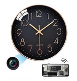 Twister Orologio G10 con fotocamera 1080p e WiFi - Wireless Smart Home Security Night Vision Motion Detection nero