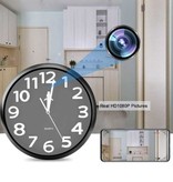 Twister Reloj G50 con cámara de 1080p y WiFi - Inalámbrico Smart Home Security Visión nocturna Detección de movimiento Negro
