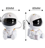 Stuff Certified® Astronaut with Star - Star Space Projector with Remote Control - Starry Sky Atmosphere Lamp White