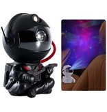 Stuff Certified® Astronaut with Guitar - Star Space Projector with Remote Control - Starry Sky Mood Lamp Black