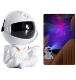 Stuff Certified® Astronauta con guitarra - Proyector Star Space con control remoto - Starry Sky Mood Lamp White