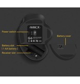 iMice Mouse wireless - 2,4 GHz 1600 DPI ottico / ergonomico / mano destra - nero