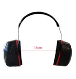 Zohan Geluidswerende Veiligheidsoorkappen Earmuffs - 28dB NRR / Geluid Isolatie / Verstelbaar / Drop-Proof Behuizing  - Rood