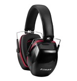 Zohan Cache-oreilles de sécurité insonorisés Cache-oreilles - 28dB NRR / Isolation acoustique / Réglable / Boîtier anti-chute - Rouge