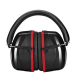 Zohan Soundproof Safety Earmuffs Earmuffs - 28dB NRR / Sound Isolation / Adjustable / Drop-Proof Housing - Red