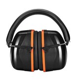 Zohan Orejeras de seguridad insonorizadas Orejeras - 28dB NRR / Aislamiento de sonido / Ajustable / Carcasa a prueba de caídas - Naranja