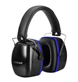 Zohan Cache-oreilles de sécurité insonorisés Cache-oreilles - 28dB NRR / Isolation acoustique / Réglable / Boîtier anti-chute - Bleu