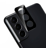 Stuff Certified® Couvercle d'objectif d'appareil photo en métal pour Samsung Galaxy S23 - Coque de protection antichoc Noir